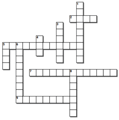 May Crossword puzzle, questions listed below
